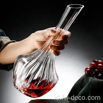 Decanter anggur kaca gaya air terjun kreatif